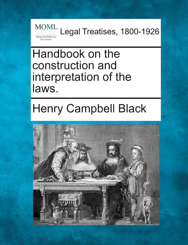 Couverture_Handbook On The Construction And Interpretation Of The Laws.