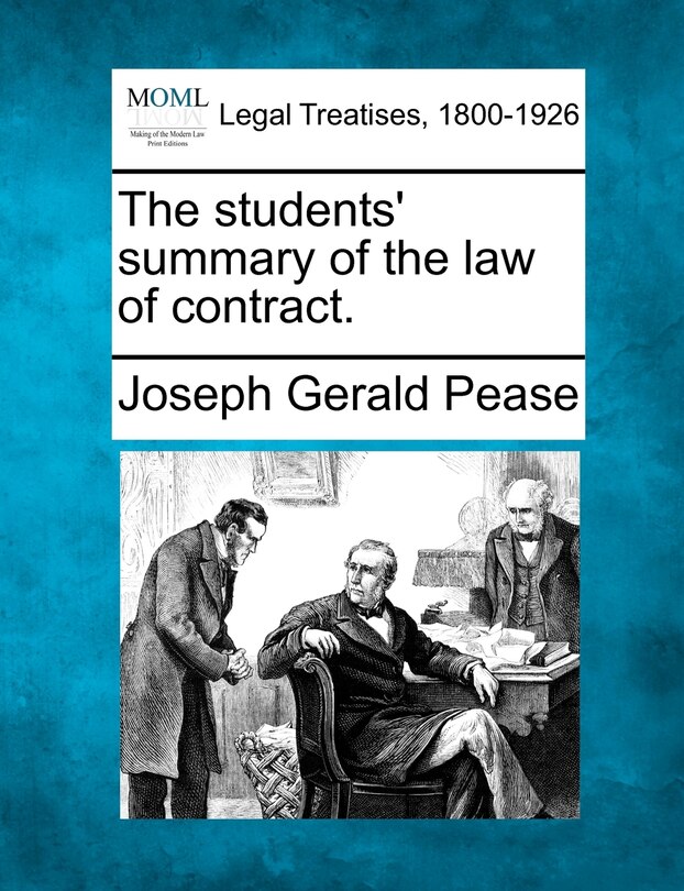 Front cover_The Students' Summary Of The Law Of Contract.