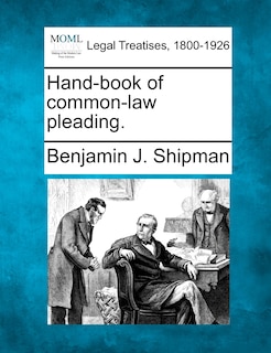 Couverture_Hand-book Of Common-law Pleading.