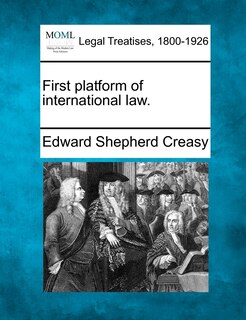 Couverture_First Platform Of International Law.