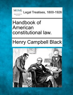 Front cover_Handbook Of American Constitutional Law.