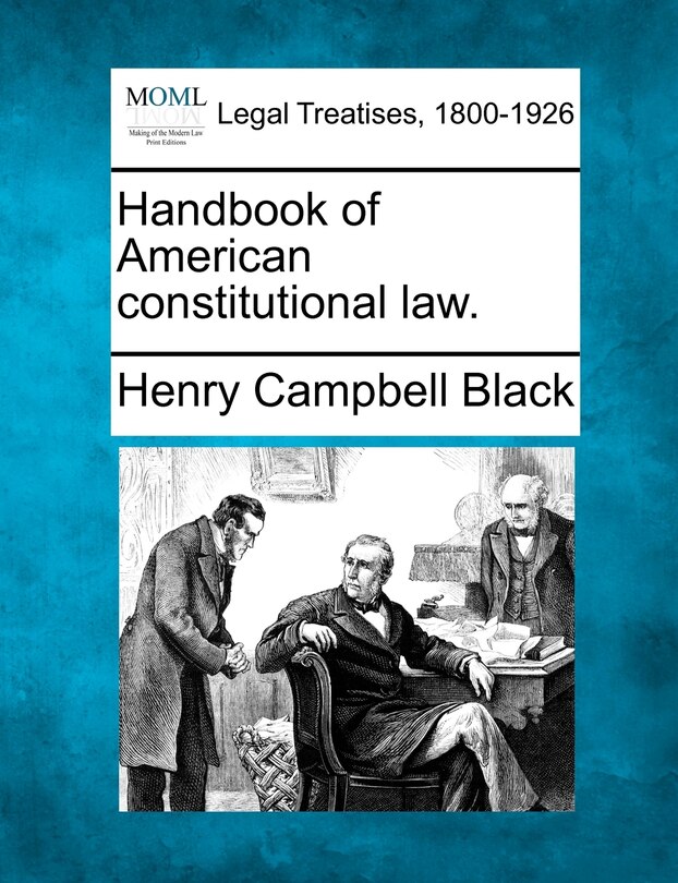Front cover_Handbook Of American Constitutional Law.
