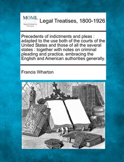 Couverture_Precedents of indictments and pleas