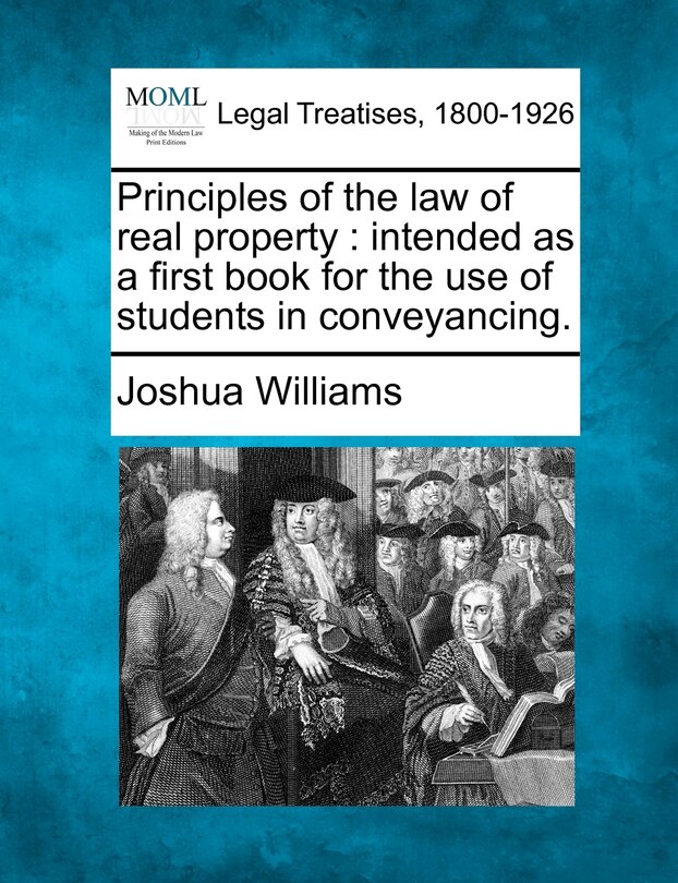 Couverture_Principles Of The Law Of Real Property