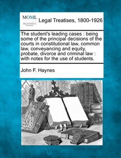 Couverture_The student's leading cases