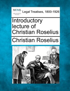 Front cover_Introductory Lecture Of Christian Roselius