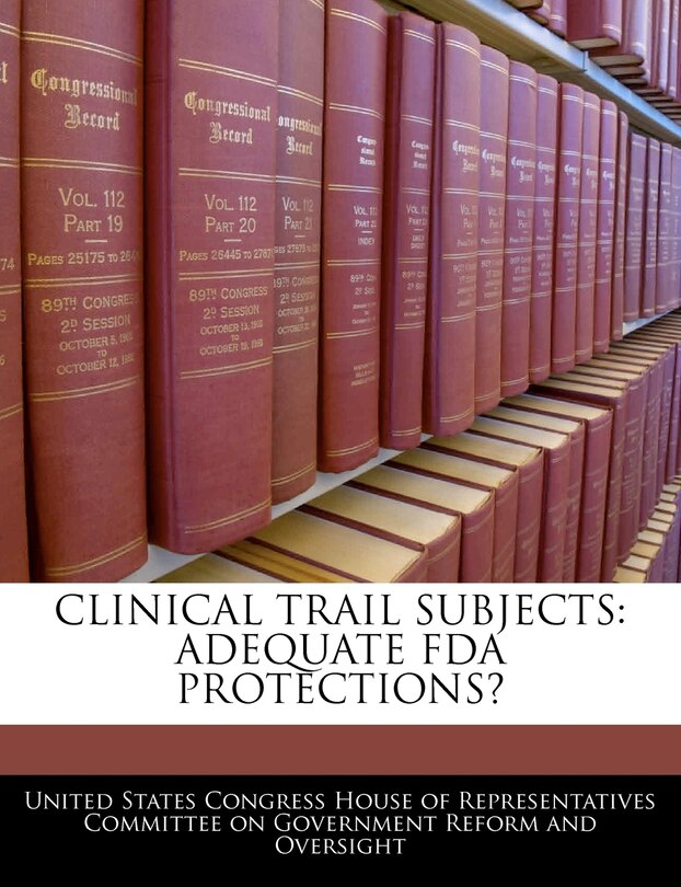 Couverture_Clinical Trail Subjects