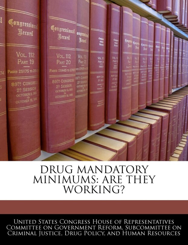 Front cover_Drug Mandatory Minimums