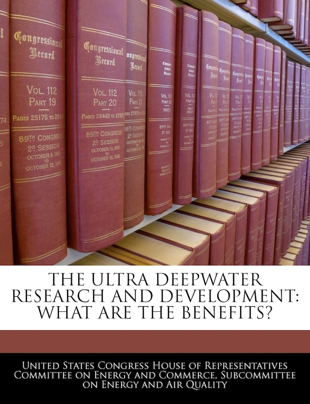 Front cover_The Ultra Deepwater Research And Development