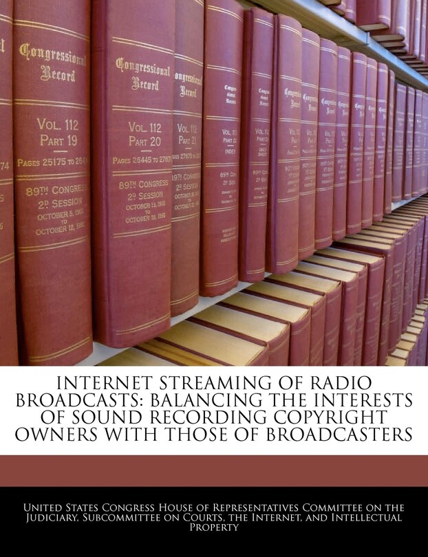 Front cover_Internet Streaming Of Radio Broadcasts