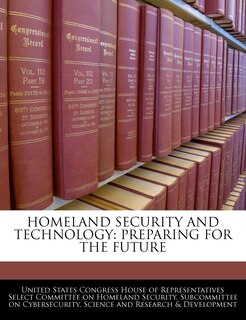 Front cover_Homeland Security And Technology
