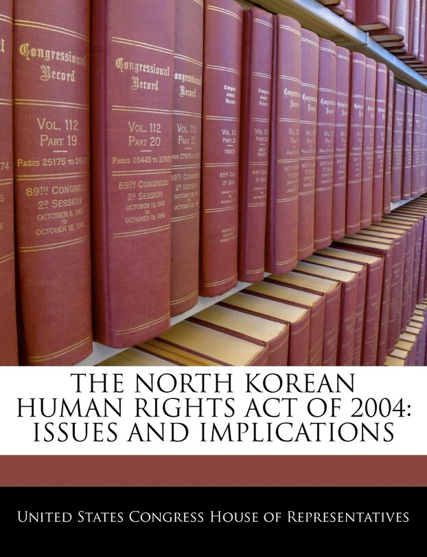 Couverture_The North Korean Human Rights Act Of 2004