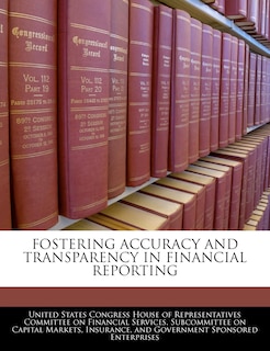 Front cover_Fostering Accuracy And Transparency In Financial Reporting