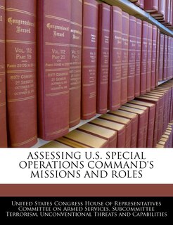 Front cover_Assessing U.s. Special Operations Command's Missions And Roles