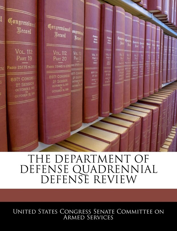 Front cover_The Department Of Defense Quadrennial Defense Review