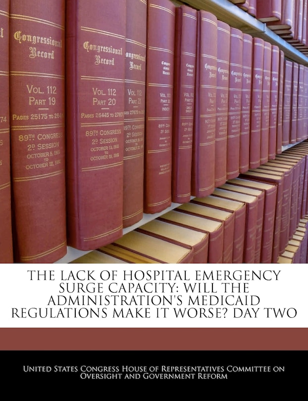 Front cover_The Lack Of Hospital Emergency Surge Capacity