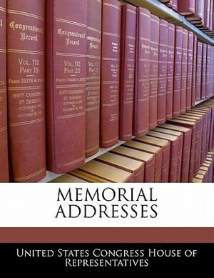 Front cover_Memorial Addresses