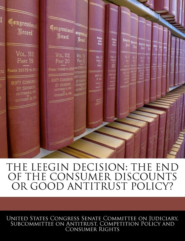 Front cover_The Leegin Decision