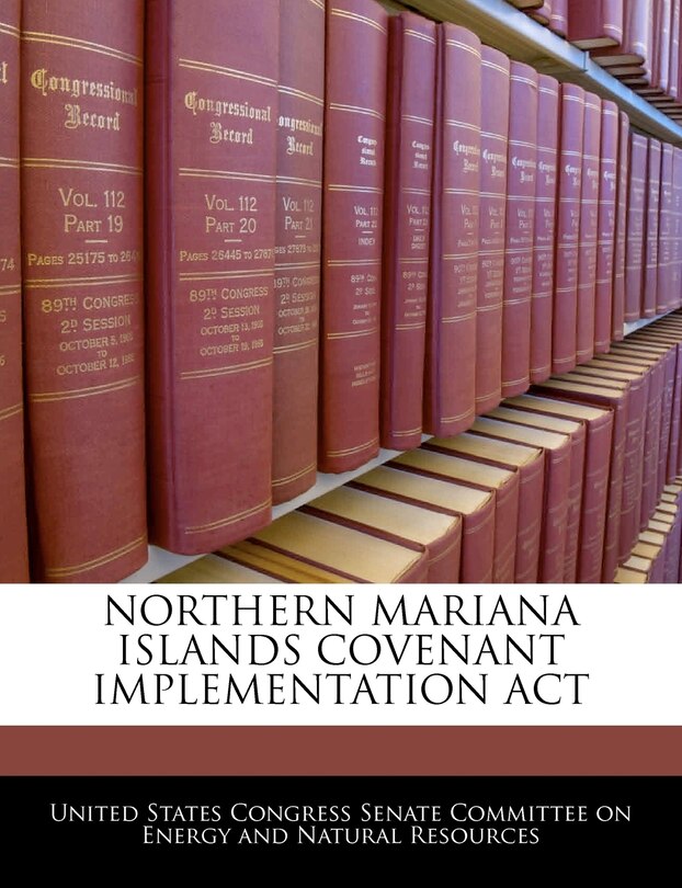 Couverture_Northern Mariana Islands Covenant Implementation Act