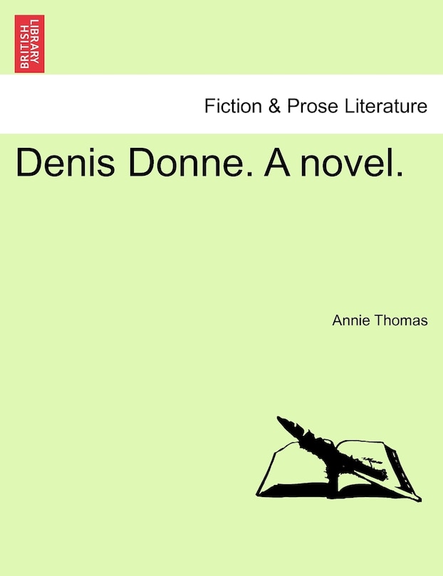 Couverture_Denis Donne. A Novel.