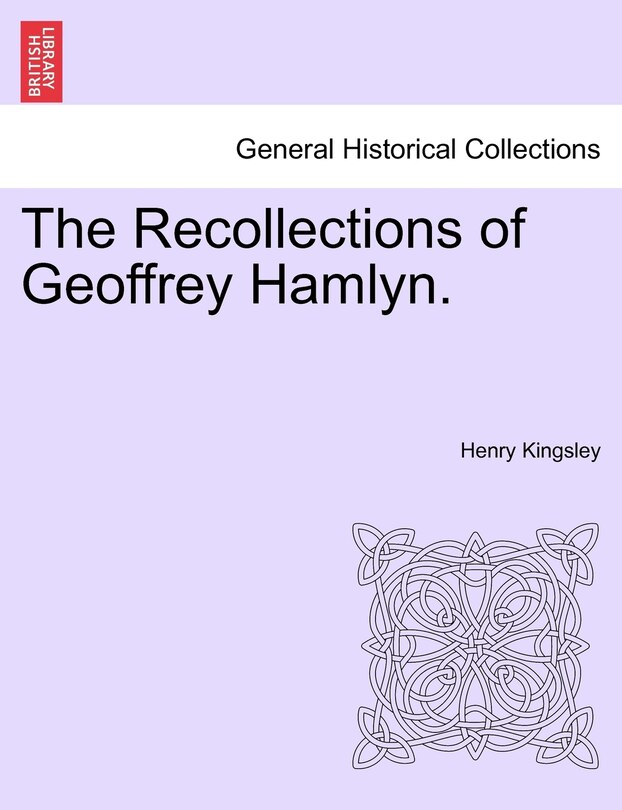Front cover_The Recollections of Geoffrey Hamlyn. VOL. III