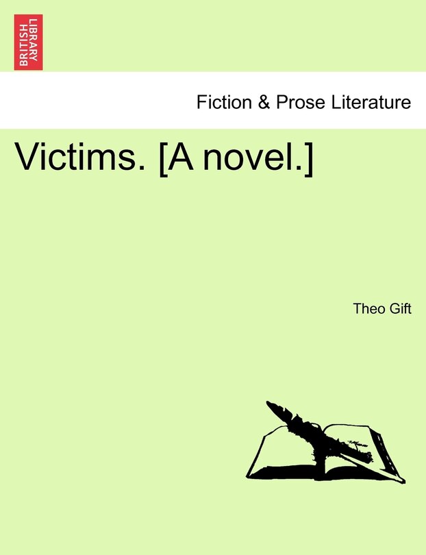 Front cover_Victims. [A Novel.]