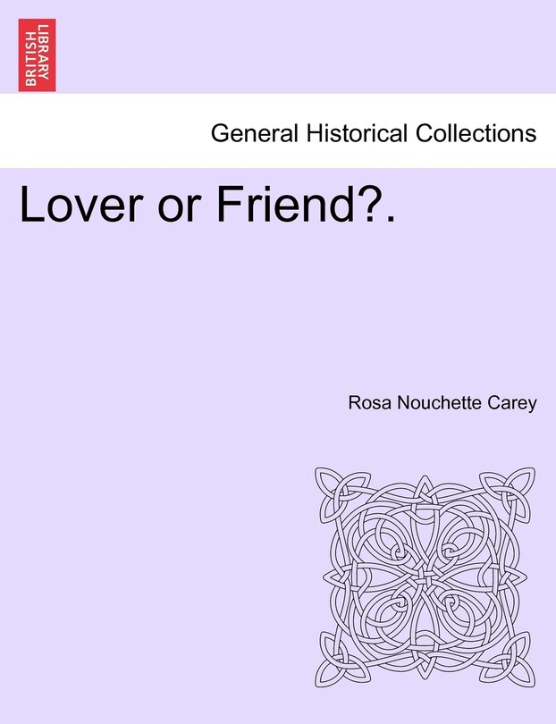 Front cover_Lover Or Friend?.