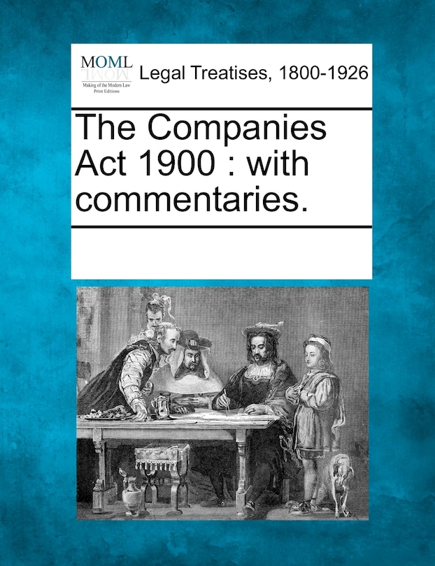 Front cover_The Companies Act 1900