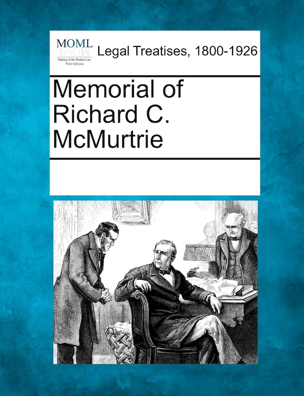 Front cover_Memorial Of Richard C. Mcmurtrie