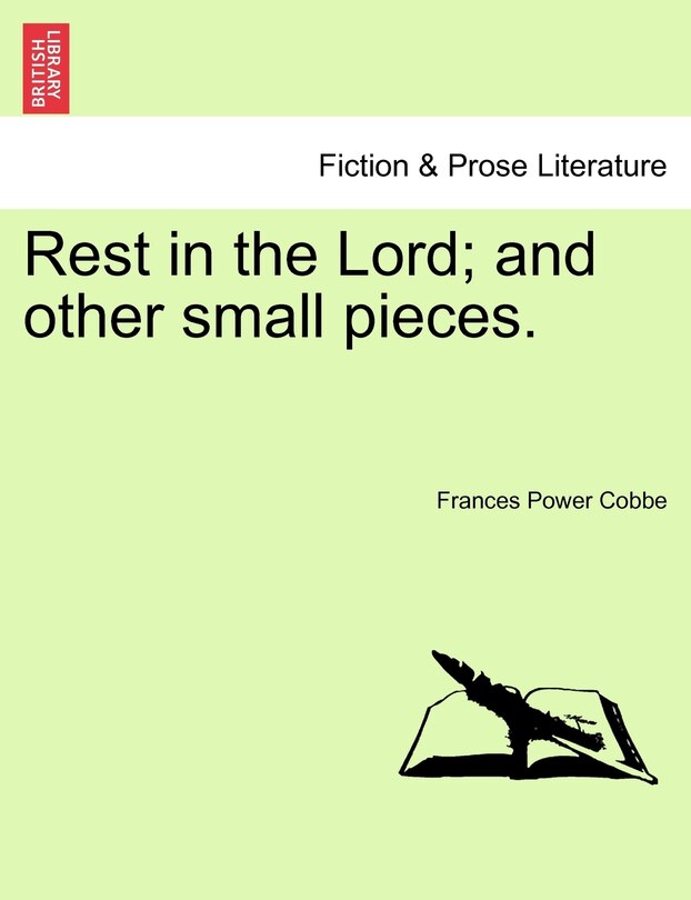 Front cover_Rest In The Lord; And Other Small Pieces.