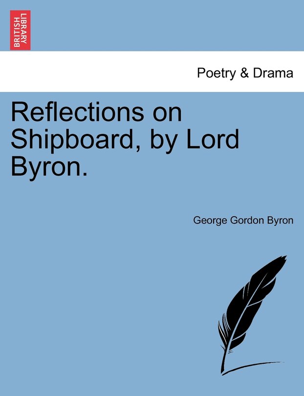 Couverture_Reflections On Shipboard, By Lord Byron.