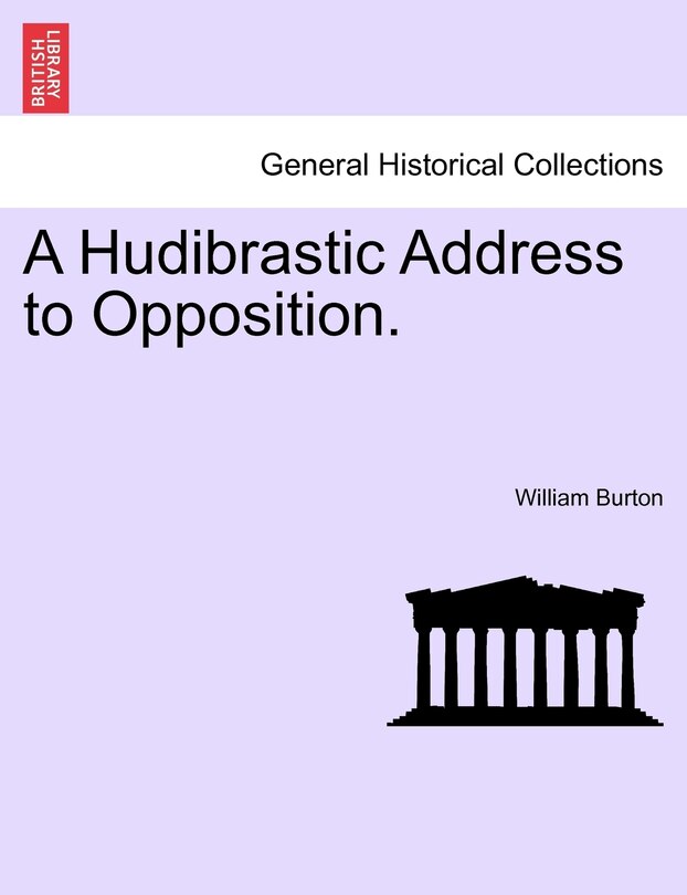Front cover_A Hudibrastic Address To Opposition.