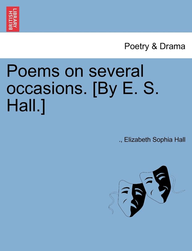 Couverture_Poems On Several Occasions. [by E. S. Hall.]