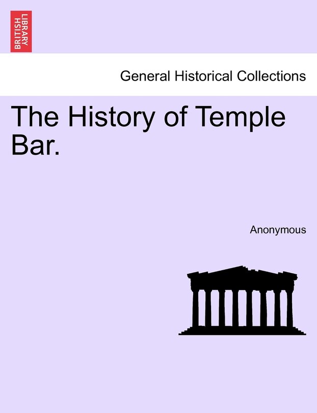 Front cover_The History Of Temple Bar.
