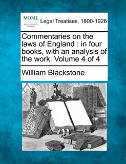 Couverture_Commentaries On The Laws Of England