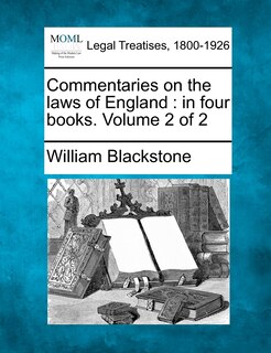 Front cover_Commentaries On The Laws Of England