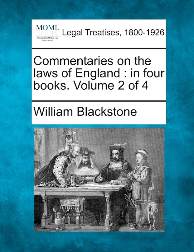 Front cover_Commentaries On The Laws Of England