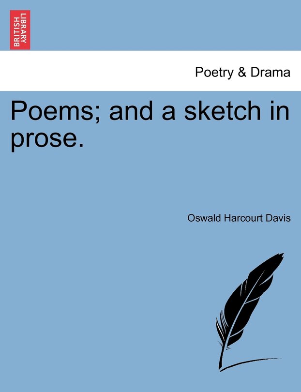 Front cover_Poems; And A Sketch In Prose.