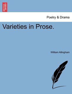 Front cover_Varieties In Prose.