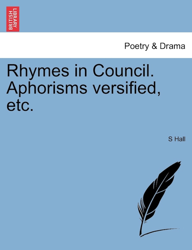 Couverture_Rhymes In Council. Aphorisms Versified, Etc.