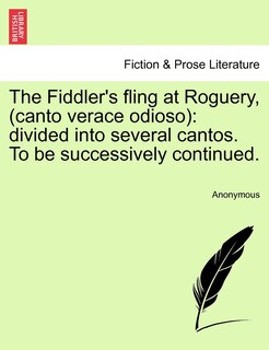 Couverture_The Fiddler's Fling At Roguery, (canto Verace Odioso)