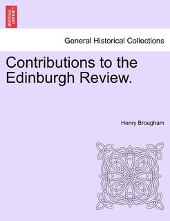 Front cover_Contributions To The Edinburgh Review.