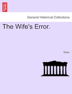 Front cover_The Wife's Error.