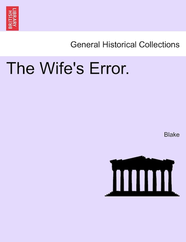 Front cover_The Wife's Error.