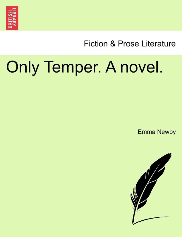 Front cover_Only Temper. A Novel.