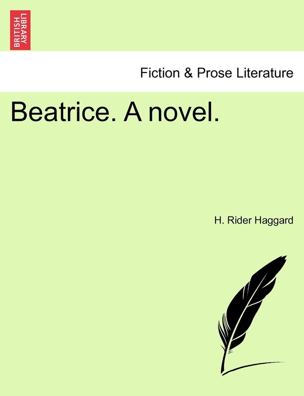 Front cover_Beatrice. A Novel.