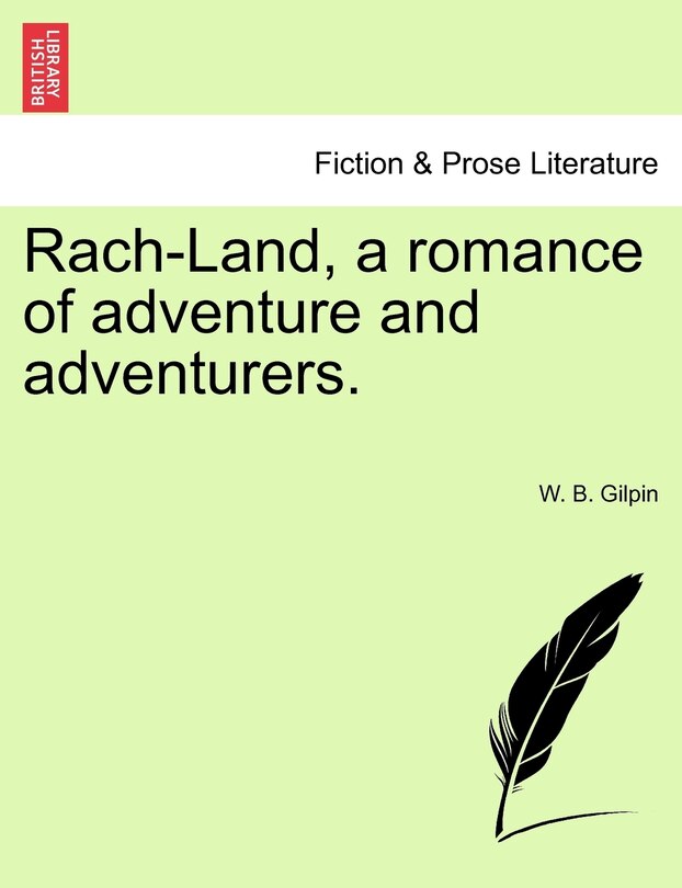 Front cover_Rach-land, A Romance Of Adventure And Adventurers.