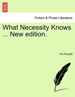 Couverture_What Necessity Knows ... New Edition.