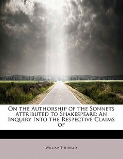 Couverture_On the Authorship of the Sonnets Attributed to Shakespeare