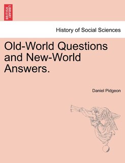 Couverture_Old-world Questions And New-world Answers.